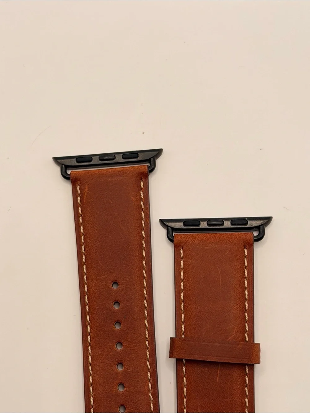 Apple Watch Natural Leather Band, 42/44/46/49mm, Brown, New